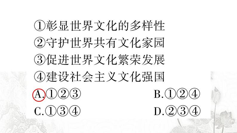 人教版九年级政治下册期中综合检测卷课件第7页