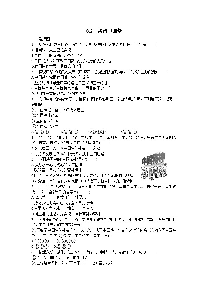 8.2 共圆中国梦 课件+教案+练习（素材）01