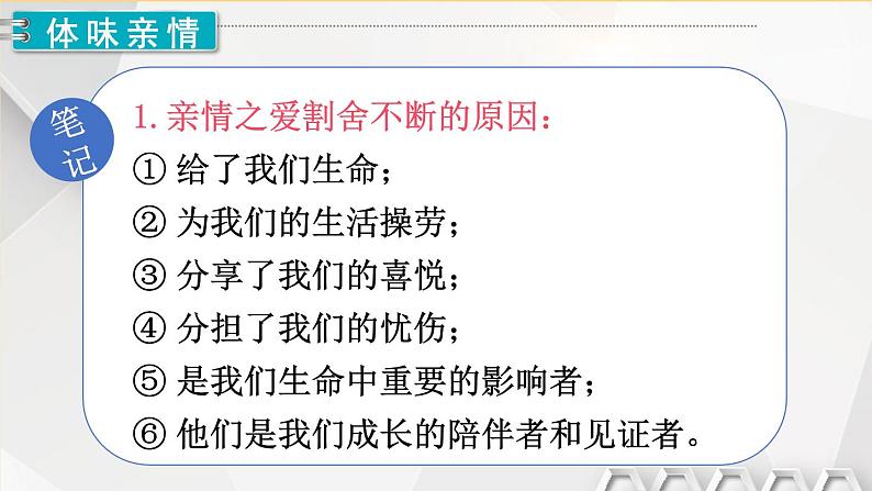 七上道法 3.7.2 爱在家人间 课件PPT+教案+视频素材07