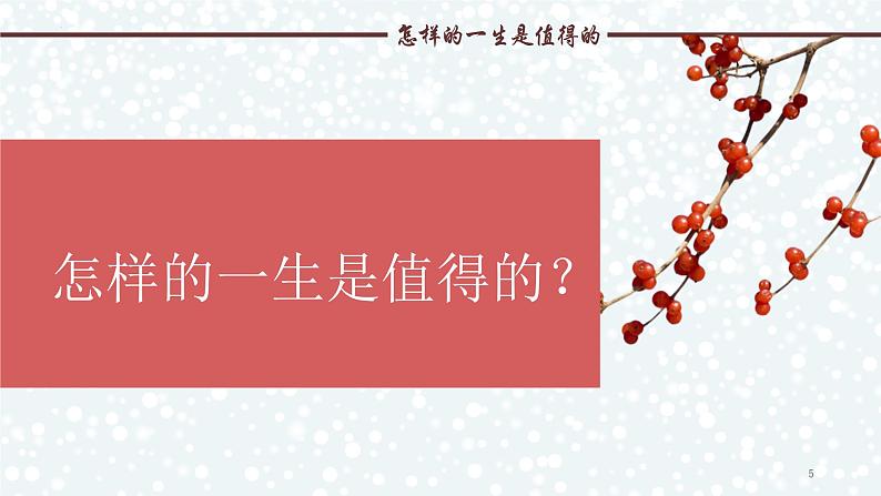 部编版七年级道德与法治上册--10.1 感受生命的意义（课件）05