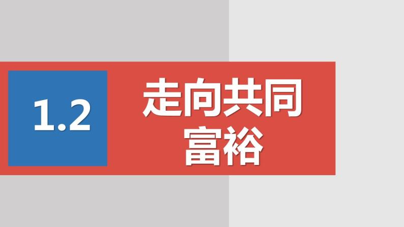 初中政治道德与法治人教部编版九年级上册走向共同富裕教课课件ppt