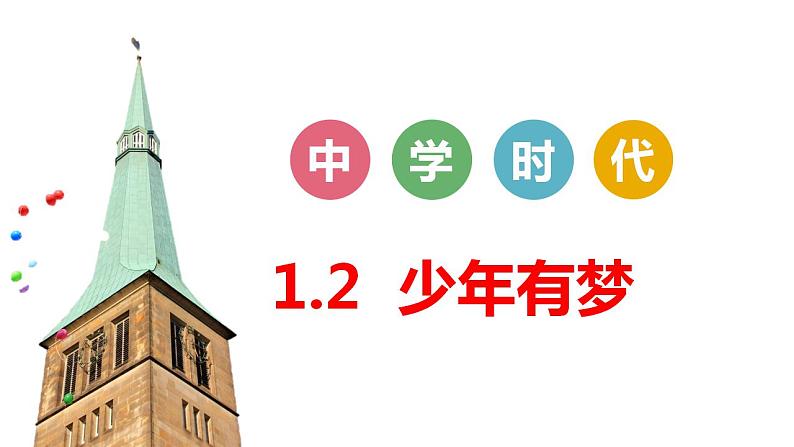 1.2+少年有梦+课件-2022-2023学年部编版道德与法治七年级上册01