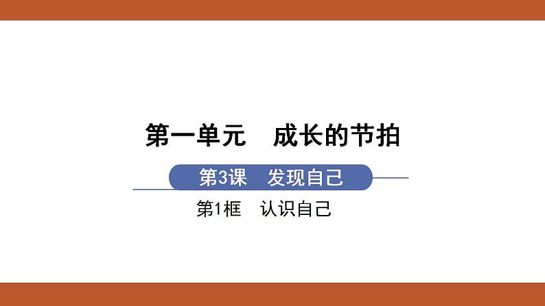 人教版七年级上册道德与法治课件PPT第3课  发现自己 第1框  认识自己01