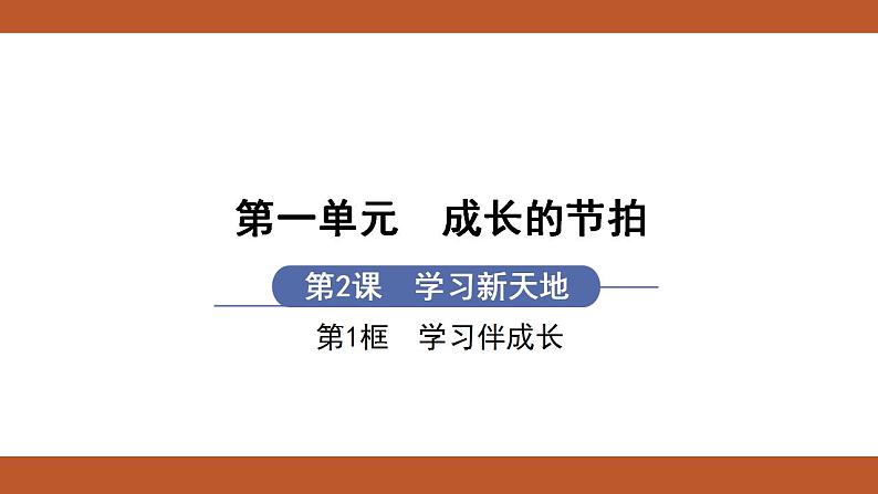 人教版七年级上册道德与法治课件PPT第2课  学习新天地 第1框  学习伴成长01