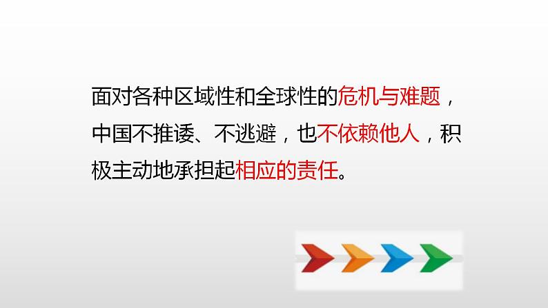 部编版道德与法治九年级下册第二单元世界舞台上的中国第三课与世界紧相连  中国担当  课件第7页