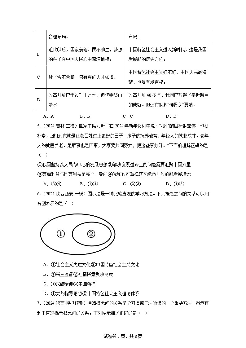 部编版9上道德与法治第八课第二框《共圆中国梦》课件 +教案+练习02