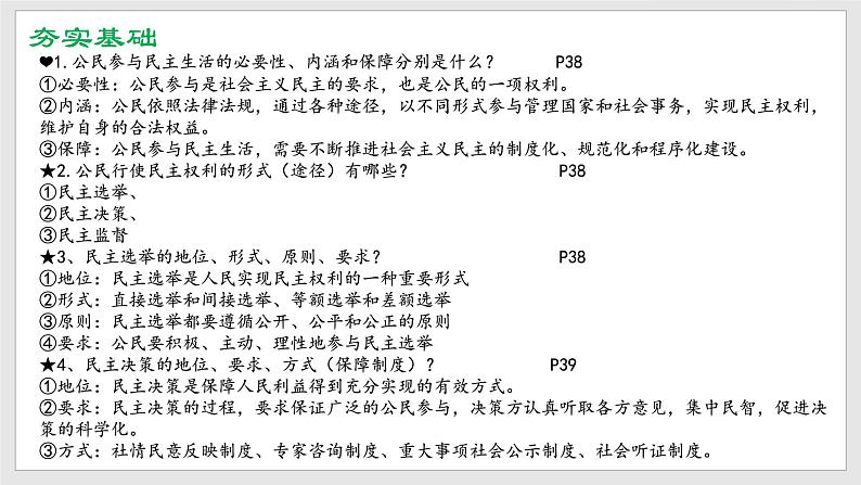 部编版道德与法治九年级上册 3.2 参与民主生活 课件+导学案06