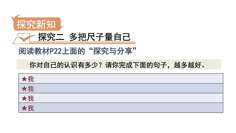 3.1 认识自己(课件+教案） 2022-2023学年部编版道德与法治七年级上册07