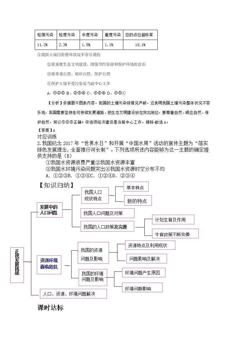 6.1 正视发展挑战（优质课件+教案+练习含答案）02