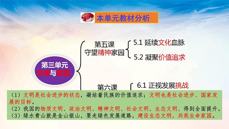 3.5.1 延续文化血脉   课件    2021-2022学年部编版道德与法治九年级上册第2页