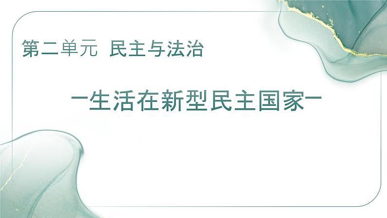 3.1生活在新型民主国家  课件     2022-2023学年部编版道德与法治九年级上册03