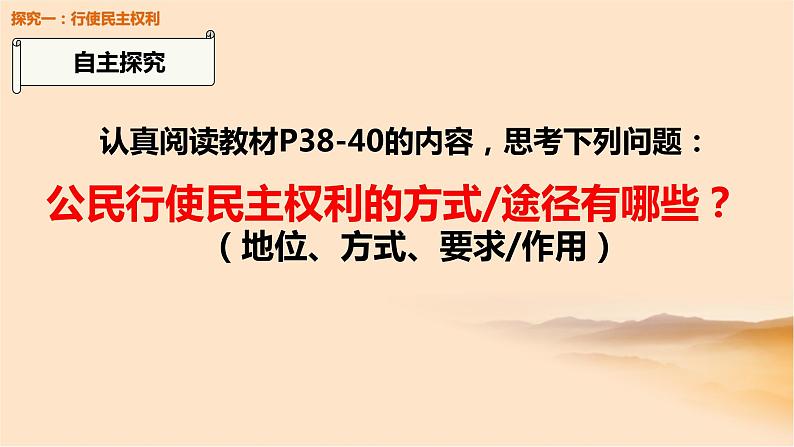 （部编版）道德与法治九年级上册3.2《参与民主生活》课件05