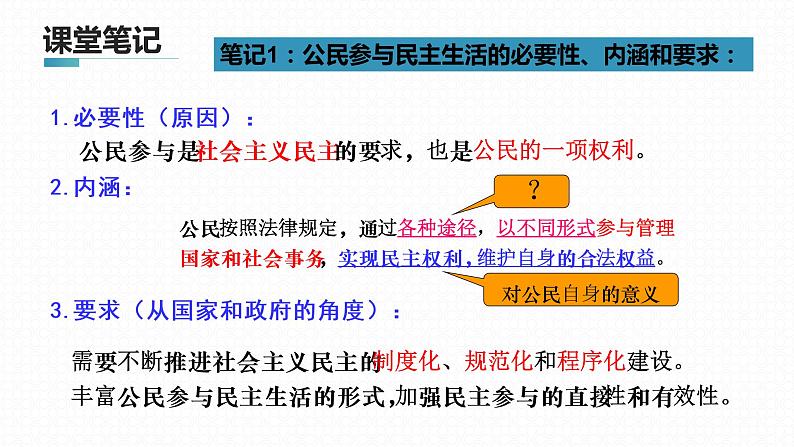 3.2 参与民主生活2 课件  九年级上册道德与法治08