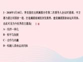 政治人教版九年级下册同步教学课件第1单元我们共同的世界第2课构建人类命运共同体第1课时推动和平与发展作业