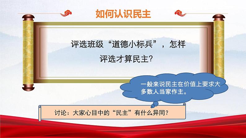 人教部编版初中政治九年级上册  第二单元民主与法治  第三课 生活在新型民主国家课件第4页