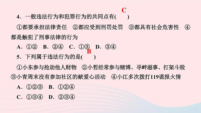 政治人教版八年级上册同步教学课件第2单元遵守社会规则第5课做守法的公民第1课时法不可违作业06