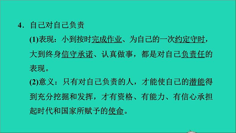 政治人教版八年级上册同步教学课件第3单元勇担社会责任第6课责任与角色同在第1框我对谁负责谁对我负责习题第5页