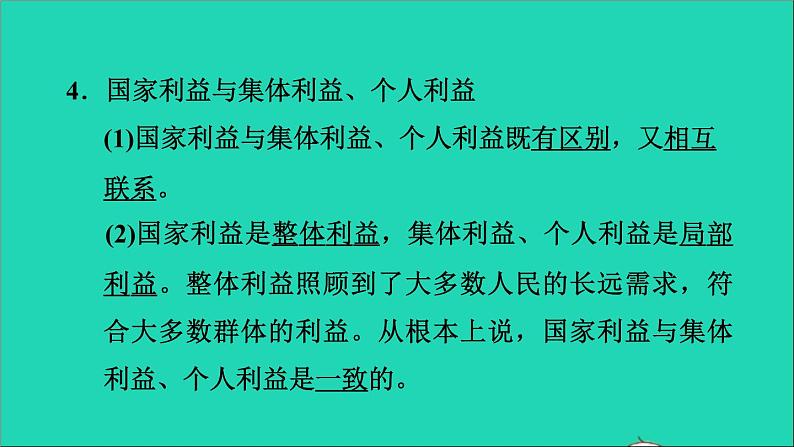 政治人教版八年级上册同步教学课件第4单元维护国家利益第8课国家利益至上第2框坚持国家利益至上习题05