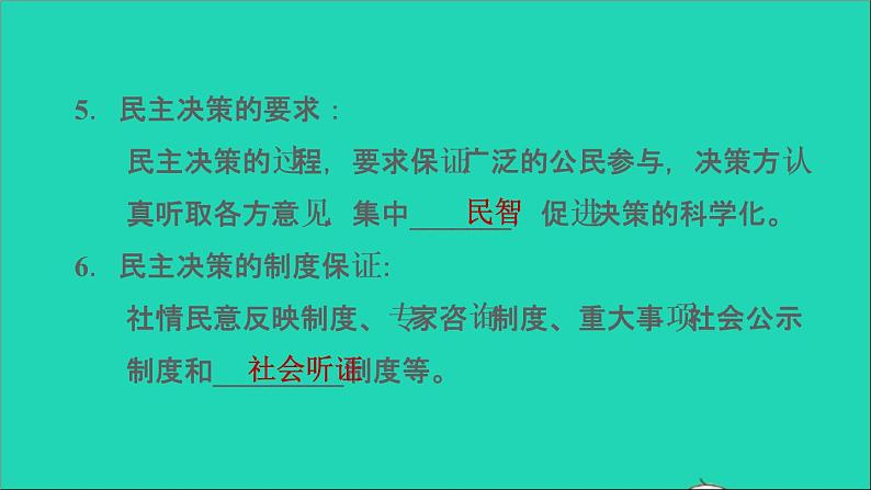 政治人教版九年级上册同步教学课件第2单元民主与法治第3课追求民主价值第2框参与民主生活第6页