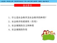 初中政治 (道德与法治)人教部编版八年级上册第二单元 遵守社会规则第三课 社会生活离不开规则维护秩序图文课件ppt