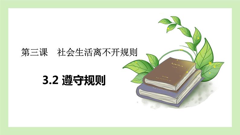3.2 遵守规则 课件 2022-2023学年部编版道德与法治八年级上册02