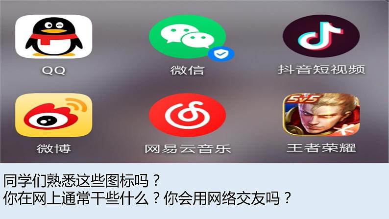 5.2网上交友新时空   课件   2022-2023学年部编版道德与法治七年级上册01