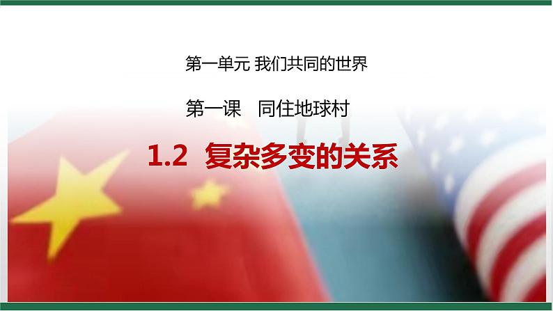 1.2   复杂多变的关系  课件  初中道德与法治九年级下册第6页