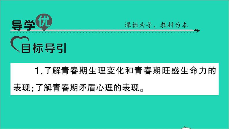 政治人教版七年级下册同步教学课件第1单元青春时光第1课青春的邀约第1框悄悄变化的我作业1第2页