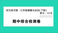 政治人教版七年级下册同步教学课件期中综合检测