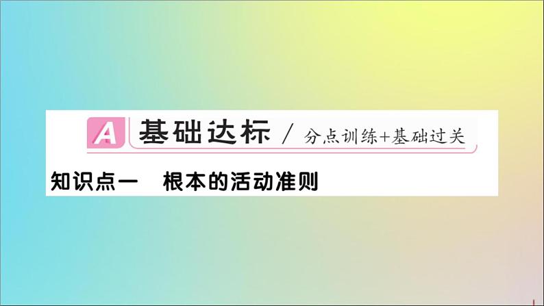 政治人教版八年级下册同步教学课件第1单元坚持宪法至上第2课保障宪法实施第1课时坚持依宪治国作业第2页