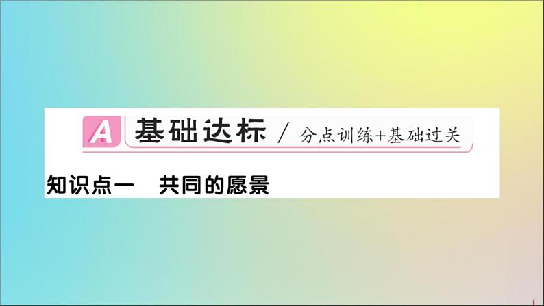 政治人教版七年级下册同步教学课件第3单元在集体中成长第8课美好集体有我在第1课时憧憬美好集体作业02