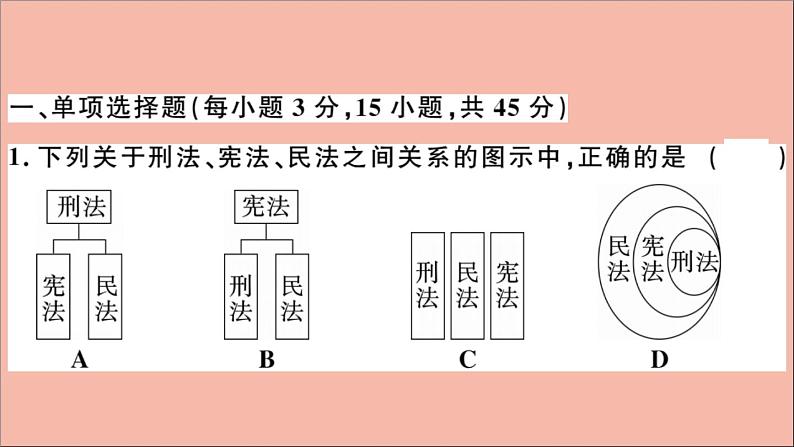 政治人教版八年级下册同步教学课件期末仿真模拟检测卷1作业02