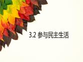 3.2 参与民主生活 课件-2022-2023学年部编道德与法治九年级上册