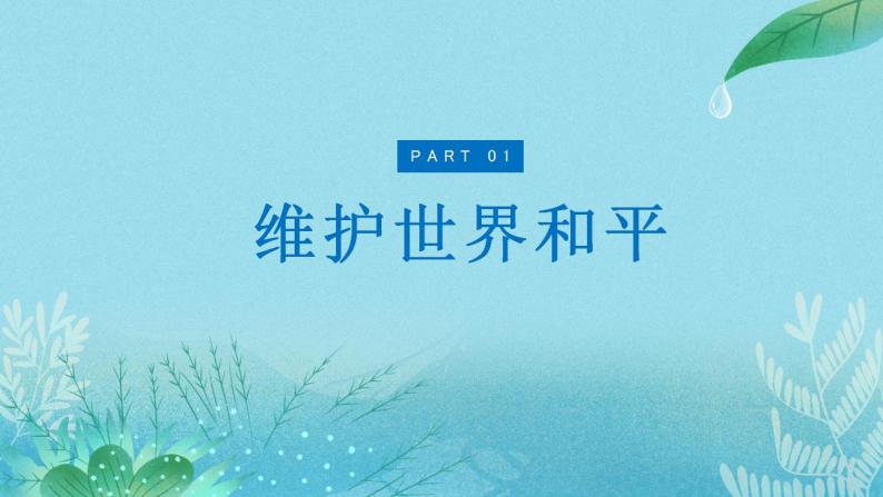 【热点素材】9下道德与法治第二课第一框《推动和平与发展》课件+教案06