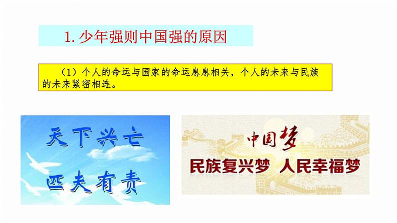 人教部编版九年级道德与法治下册5.2少年当自强教学课件第6页