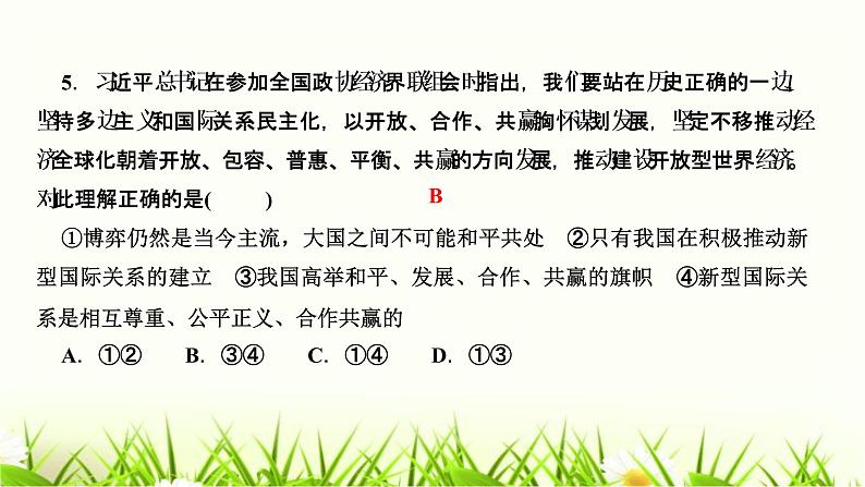 人教部编版九年级道德与法治下册第一课同住地球村第2课时复杂多变的关系PPT课件第7页