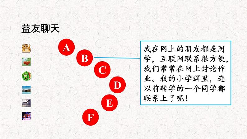 部编版道德与法治七年级上册--5.2 网上交友新时空（课件）第5页