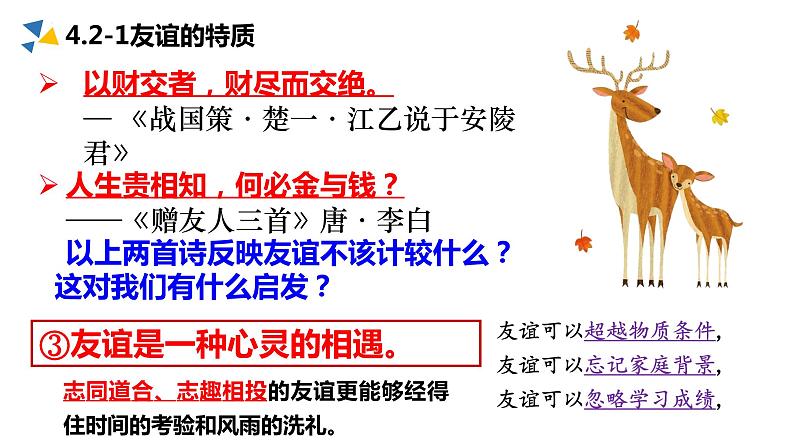 4.2 深深浅浅话友谊 课件 2022-2023学年部编版道德与法治七年级上册07