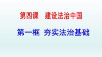 初中政治 (道德与法治)人教部编版九年级上册夯实法治基础教课内容课件ppt