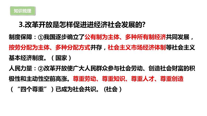 部编版9上道德与法治第一单元《富强与创新》复习课件+测试题07