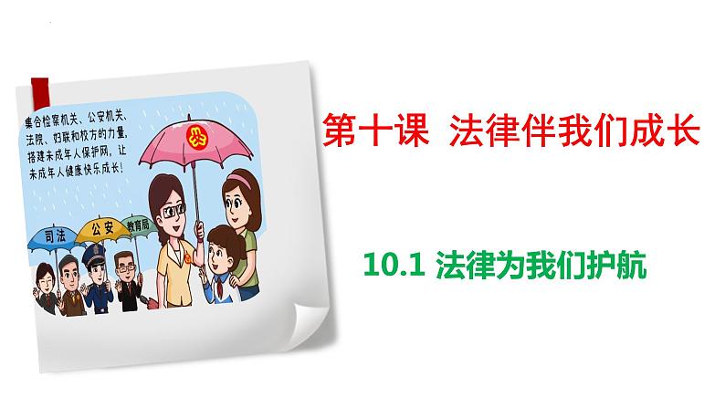 10.1 法律为我们护航 课件 2021-2022学年部编版道德与法治七年级下册01