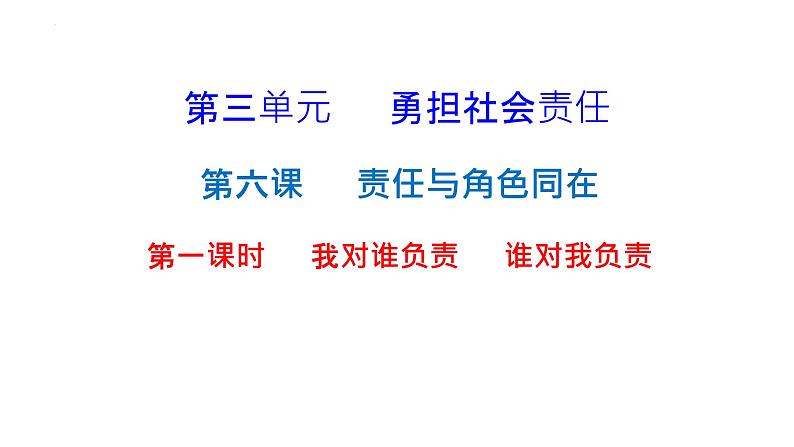 6.1我对谁负责 谁对我负责  课件   2022-2023学年部编版道德与法治八年级上册01