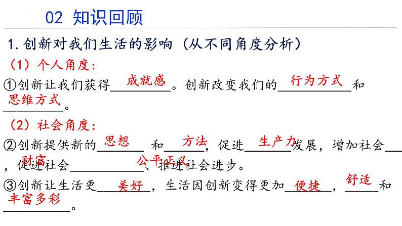 第二课创新驱动发展  复习课件  2022-2023学年部编版九年级道德与法治上册05