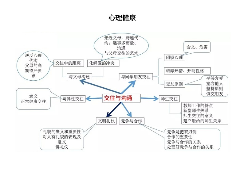 初中道德与法治中考复习知识点思维导图（共七张）第2页