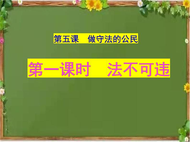 5.1 法不可违 课件-2022-2023学年部编版道德与法治八年级上册01