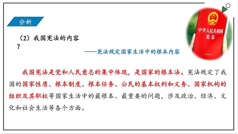 部编版八年级下册政治 第一单元 第二课 坚持依宪治国  课件04