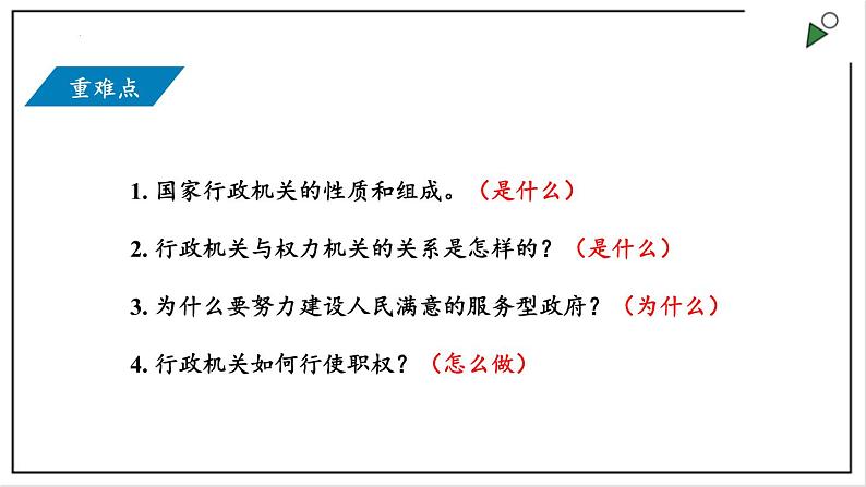 部编版八年级下册政治 第三单元 第六课 国家行政机关  课件02