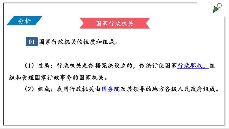 部编版八年级下册政治 第三单元 第六课 国家行政机关  课件04