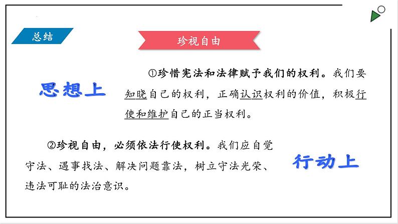 部编版八年级下册政治 第四单元 第七课 自由平等的追求  课件第8页