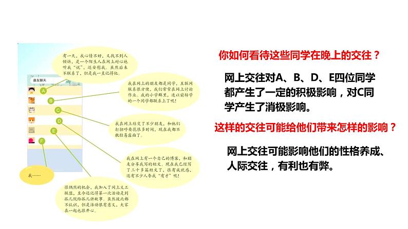 部编版道德与法治七年级上册--7.5.2《网上交友新时空》（课件+ 视频素材）06